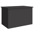 vidaXL Kerti tároló párna doboz Acél 80 x 50,5 x 50 cm 180 Fekete