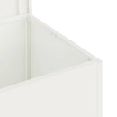 vidaXL Kerti tároló párna doboz Acél 80 x 50,5 x 50 cm 220 Fehér