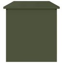 vidaXL Kültéri Tároló Doboz tárolóval Olajzöld 80 x 50,5 x 50 cm Acél