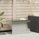 vidaXL Kültéri Tároló Doboz tárolóval Ezüst 80 x 50,5 x 50 cm Acél