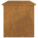 vidaXL Kültéri Tároló Doboz tárolóval Rozsdás 80 x 50,5 x 50 cm Acél