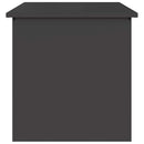 vidaXL Kerti tároló párna doboz Acél 55 x 50,5 x 50 cm 117 L Fekete