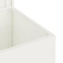 vidaXL Kültéri Tároló Doboz tárolóval Fehér 55 x 50,5 x 50 cm Acél