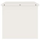 vidaXL Kültéri Tároló Doboz tárolóval Fehér 55 x 50,5 x 50 cm Acél