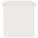 vidaXL Kültéri Tároló Doboz tárolóval Fehér 55 x 50,5 x 50 cm Acél