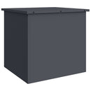 vidaXL Kerti tároló párna doboz Acél 55 x 50,5 x 50 cm 117 Antracit