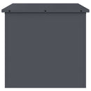 vidaXL Kültéri Tároló Doboz tárolóval Antracit 55 x 50,5 x 50 cm Acél