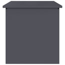 vidaXL Kültéri Tároló Doboz tárolóval Antracit 55 x 50,5 x 50 cm Acél