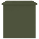vidaXL Kültéri Tároló Doboz tárolóval Olajzöld 55 x 50,5 x 50 cm Acél