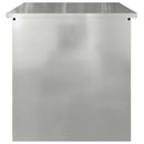 vidaXL Kültéri Tároló Doboz Ezüst 55 x 50,5 x 50 cm Acél