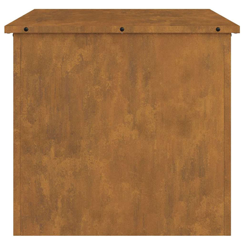 vidaXL Kültéri Tároló Doboz Barna 55 x 50.5 x 50 cm időjárásálló acél