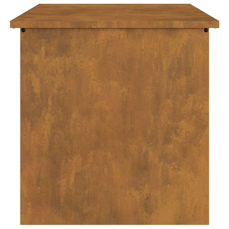 vidaXL Kültéri Tároló Doboz Barna 55 x 50.5 x 50 cm időjárásálló acél