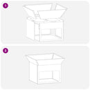 vidaXL Tűzrakó Fekete 50 x 50 x 40 cm Acél