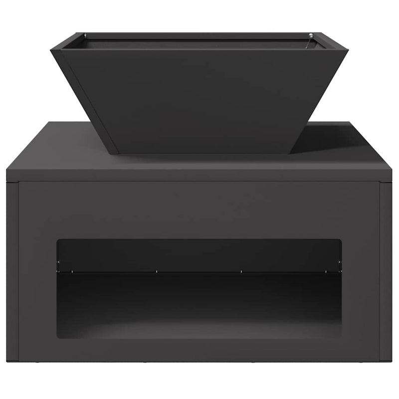 vidaXL Tűzrakó Fekete 50 x 50 x 40 cm Acél