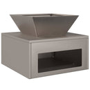 vidaXL Tűzrakó Rozsdás 50 x 50 x 40 cm időjárásálló acél