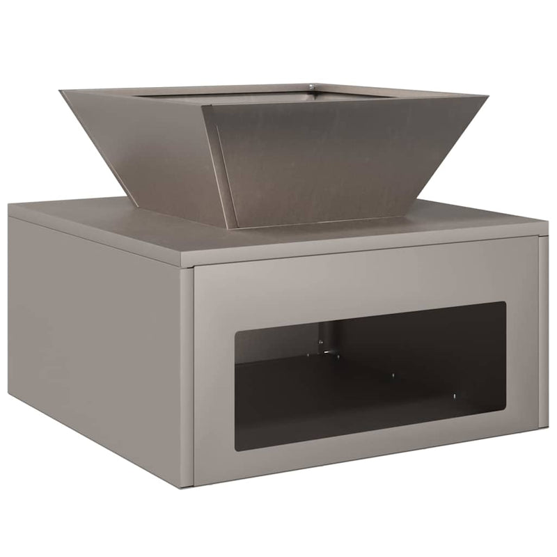 vidaXL Tűzrakó Rozsdás 50 x 50 x 40 cm időjárásálló acél