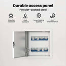 vidaXL Hozzáférési panel 2 pcs Fehér 23 x 23 x 3 cm Acél
