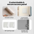 vidaXL Hozzáférési panel 2 pcs Fehér 23 x 23 x 3 cm Acél