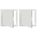 vidaXL Hozzáférési panel 2 pcs Fehér 23 x 23 x 3 cm Acél