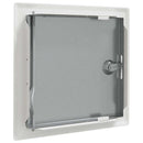 vidaXL Hozzáférési panel 2 pcs Fehér 23 x 23 x 3 cm Acél