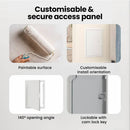 vidaXL Hozzáférési panel Fehér 33,5 x 23 x 3 cm Acél