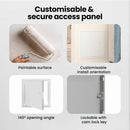 vidaXL Hozzáférési panel Fehér 33 x 33 x 3 cm Acél