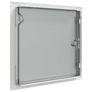 vidaXL Hozzáférési panel Fehér 33 x 33 x 3 cm Acél
