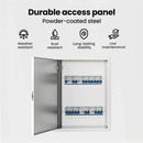 vidaXL Hozzáférési panel Fehér 43 x 33 x 3 cm Acél