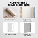 vidaXL Hozzáférési panel Fehér 43 x 33 x 3 cm Acél