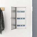 vidaXL Hozzáférési panel Fehér 63 x 33 x 3 cm Acél