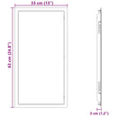 vidaXL Hozzáférési panel Fehér 63 x 33 x 3 cm Acél