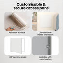 vidaXL Hozzáférési panel Fehér 43 x 43 x 3 cm Acél