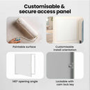 vidaXL Hozzáférési panel Fehér 53 x 53 x 3 cm Acél