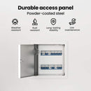 vidaXL Hozzáférési panel 2 pcs Fehér 23 x 23 x 3 cm Acél