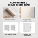vidaXL Hozzáférési panel 2 pcs Fehér 23 x 23 x 3 cm Acél