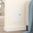 vidaXL Hozzáférési panel Fehér 33 x 23 x 3 cm Acél
