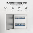 vidaXL Hozzáférési panel Fehér 33 x 33 x 3 cm Acél