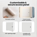 vidaXL Hozzáférési panel Fehér 33 x 33 x 3 cm Acél