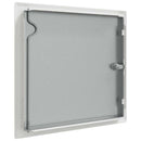 vidaXL Hozzáférési panel Fehér 33 x 33 x 3 cm Acél