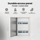 vidaXL Hozzáférési panel Fehér 43 x 33 x 3 cm Acél