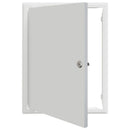 vidaXL Hozzáférési panel Fehér 43 x 33 x 3 cm Acél