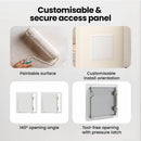 vidaXL Hozzáférési panel 2 pcs Fehér 23 x 23 x 3 cm Acél