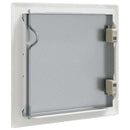 vidaXL Hozzáférési panel 2 pcs Fehér 23 x 23 x 3 cm Acél