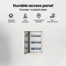 vidaXL Hozzáférési panel Fehér 33 x 23 x 3 cm Acél