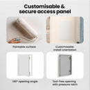 vidaXL Hozzáférési panel Fehér 33 x 23 x 3 cm Acél