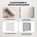 vidaXL Hozzáférési panel Fehér 33,5 x 33,5 x 3 cm Acél