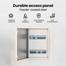 vidaXL Hozzáférési panel Fehér 43,5 x 33 x 3 cm Acél