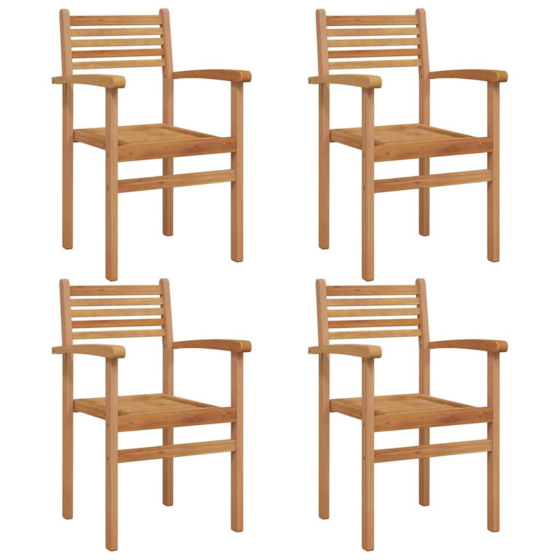 vidaXL Kerti összecsukható székek 4 pcs Barna 55.5 x 55.5 x 90 cm