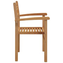 vidaXL Szék 6 pcs Barna 56 x 55 x 90.5 cm Tömör Teakfa