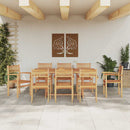 vidaXL Szék 8 pcs Barna 56 x 55 x 90.5 cm Tömör Teakfa